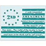 2nd Amendment Flag Stencil