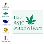 420 Weed Leaf Stencil - Image 2