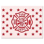 Fire Department Flag Stencil