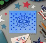 Fire Department Flag Stencil - Image 2