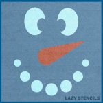 Christmas Snowman Stencil - Image 2