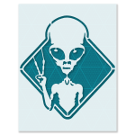 Alien Ufo Stencil