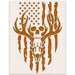 Deer American Flag