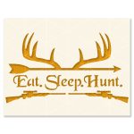 Deer Hunt Stencil