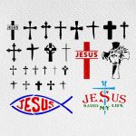Jesus Crosses Stencil - Image 3
