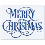 Merry Christmas Stencil