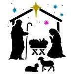 Nativity Manger Christmas Stencil - Image 2