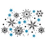 Snowflakes Pattern Christmas Stencil - Image 2