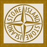 Stone Island logo stencil reusable 10 mil Mylar painting template