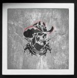 Cowboy Wildwest Skull Stencil - Image 2
