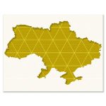 Ukraine Map Stencil