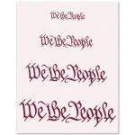 We The People Stencil