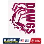 UGA Bulldogs Stencil - 10 Mil Mylar - Durable & Reusable - Image 9