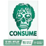 OBEY Alien They Live Stencil – Classic Horror Movie Alien Face Painting Template - Image 4